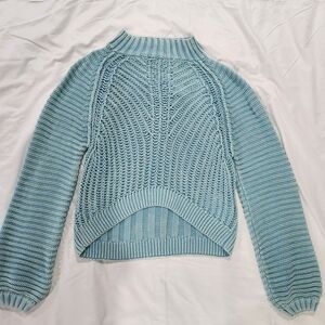 Free People Light Blue Chunky Sweater